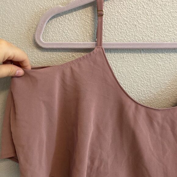 Show me your Mumu-Caitlin Ruffle Maxi Dress- soft pink- Size Medium - Picture 7 of 13